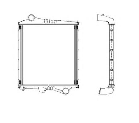 309304 NRF radiador de intercooler