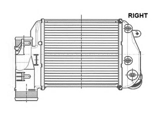 30768 NRF radiador de intercooler