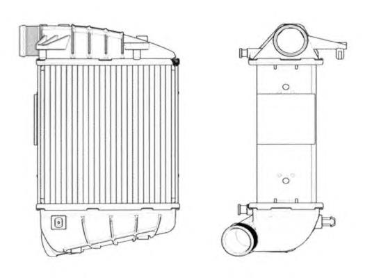 8E0145806L VAG radiador de intercooler