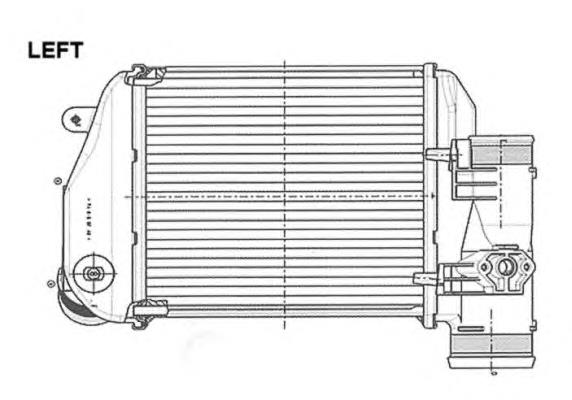 Radiador de intercooler para Audi A6 (4FH)