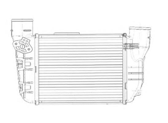 8E0145805Q VAG radiador de intercooler