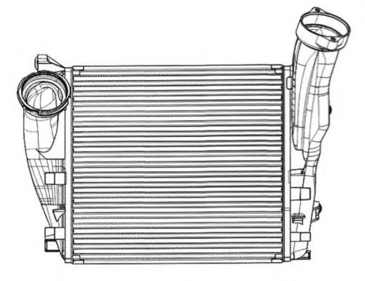 95511064000 Porsche radiador de intercooler