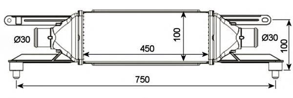 613032 Hart radiador de intercooler