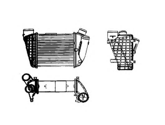 8E0145805C Market (OEM) radiador de intercooler