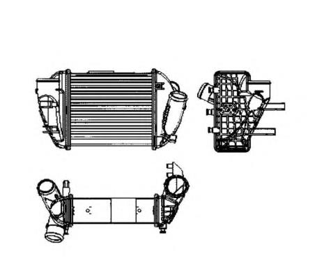 8E0145805G VAG radiador de intercooler