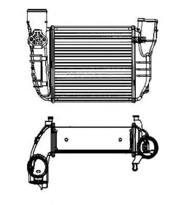 30756 NRF radiador de intercooler