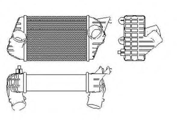 Radiador de intercooler para Fiat Stilo (192)