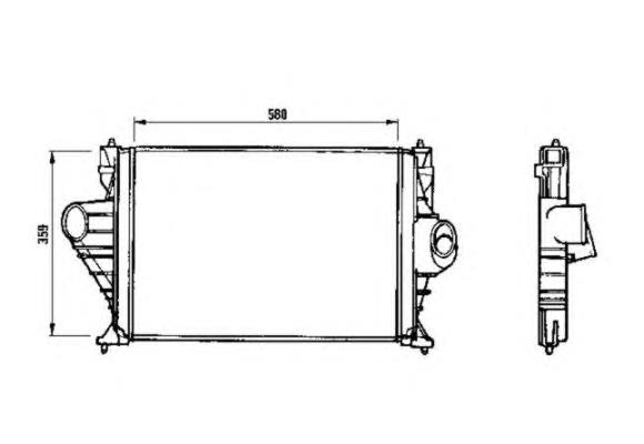 30843 NRF radiador de intercooler