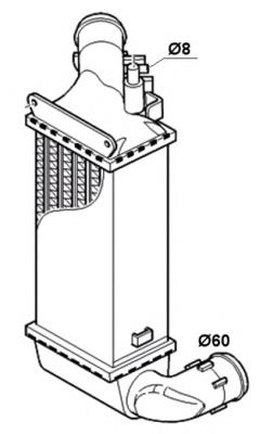 30835 NRF radiador de intercooler