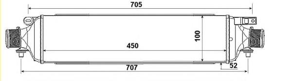 30791 NRF radiador de intercooler