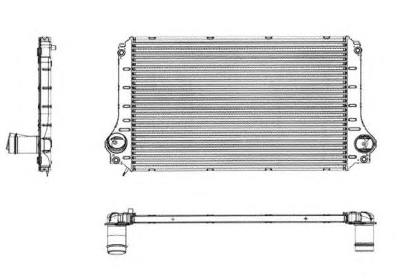 620 808 Hart radiador de intercooler