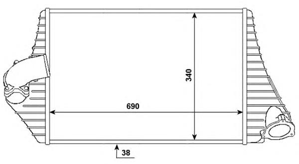 7701040663 Market (OEM) radiador de intercooler