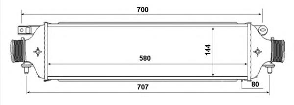 96477 Nissens radiador de intercooler