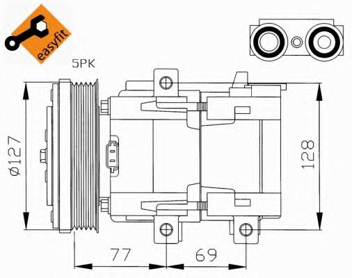 32061 NRF compressor de aparelho de ar condicionado