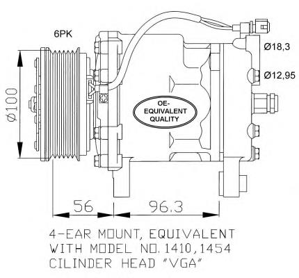 32065 NRF compressor de aparelho de ar condicionado