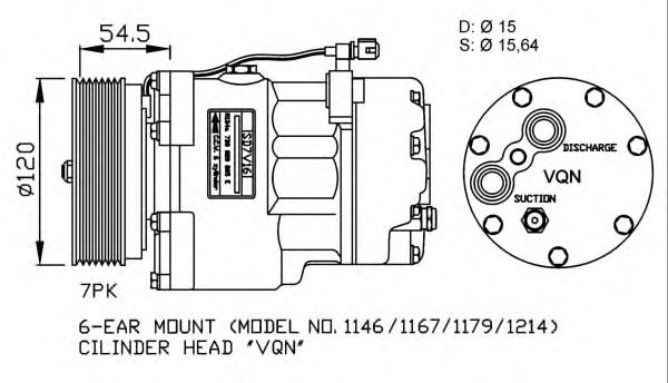 32056 NRF compressor de aparelho de ar condicionado