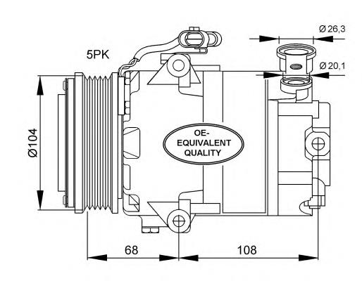 32082 NRF compressor de aparelho de ar condicionado