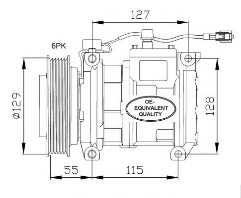 Compressor de aparelho de ar condicionado 32093 NRF