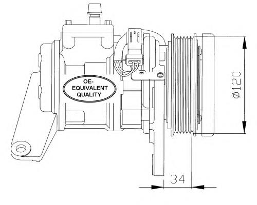 32092 NRF compressor de aparelho de ar condicionado