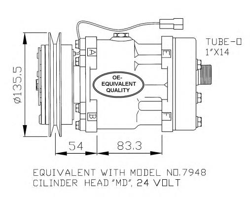 130273 ACR compressor de aparelho de ar condicionado