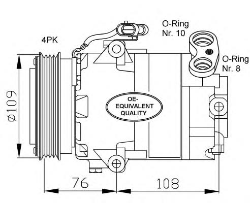 32081 NRF compressor de aparelho de ar condicionado