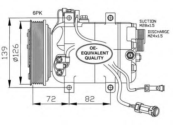 32027 NRF compressor de aparelho de ar condicionado