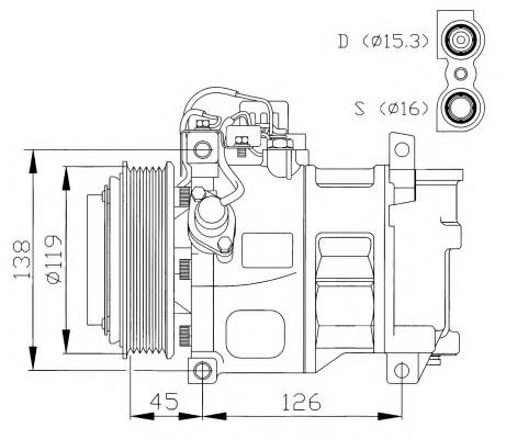 A0002301311 Mercedes compressor de aparelho de ar condicionado