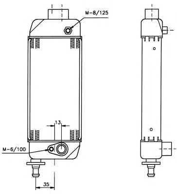 7770332 Fiat/Alfa/Lancia radiador de óleo