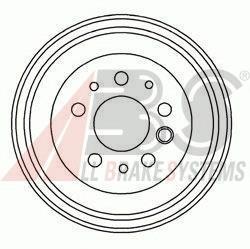 Барабан тормозной задний ABS 2403S цена, от 45.17 USD