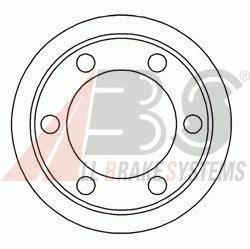 Барабан тормозной задний ABS 2406S цена, от 61.54 USD