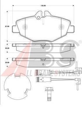 Купить 37306 ABS Колодки тормозные