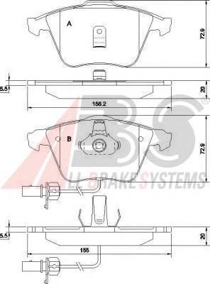 Колодки ABS 37425 цена, от 26.85 USD