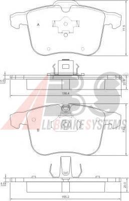 Купить 37389 ABS Колодки тормозные