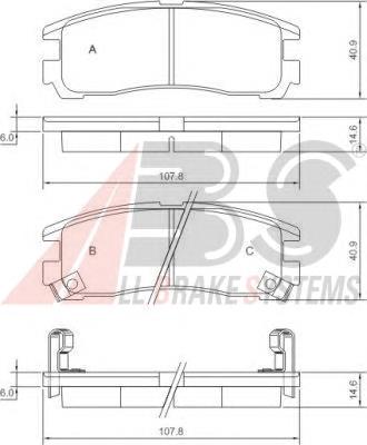 Колодки дисковые  ABS 37014 цена, от 21.30 USD
