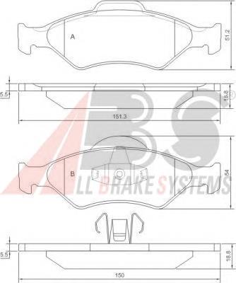 37196 ABS Колодки передние