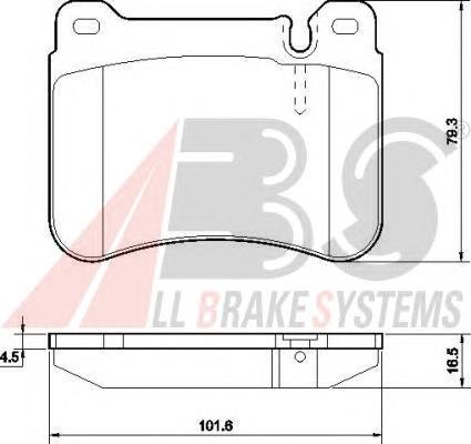 Купить 37506 ABS Колодки тормозные