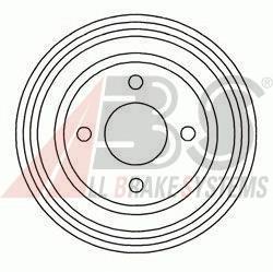 Барабан тормозной задний ABS 3344S цена, от 54.61 USD