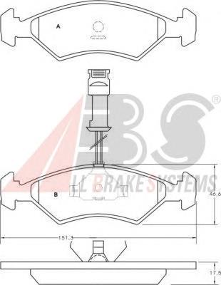 Тормозные колодки Ford Escort