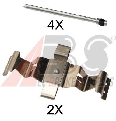 Ремкомплект тормозных колодок ABS 1786Q цена, от 12.69 USD