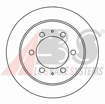Задний дисковый тормоз ABS 17016