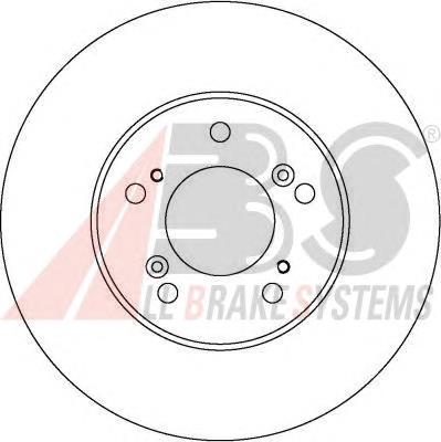 Передние тормозные диски 16588 ABS