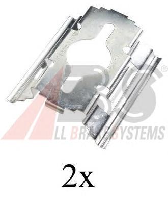 Комплект пружинок крепления дисковых колодок, передних ABS 1657Q цена, от 2.96 USD