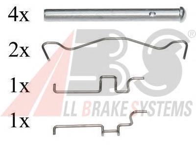 1683Q ABS kit de molas de fixação de sapatas de disco traseiras