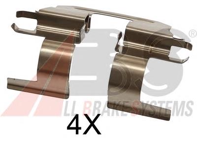 1753Q ABS комплект пружинок крепления дисковых колодок задних