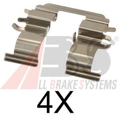 Комплект пружинок крепления дисковых колодок задних ABS 1746Q цена, от 3.76 USD