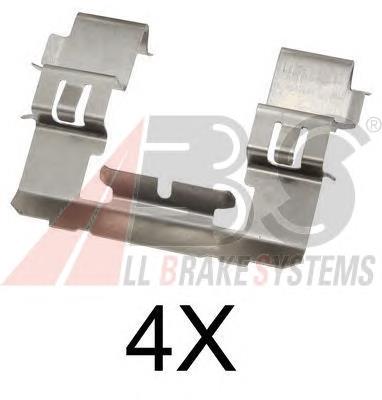 Комплект пружинок крепления дисковых колодок, передних ABS 1742Q цена, от 3.57 USD