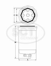 K117911N50 Knorr-bremse filtro de combustível