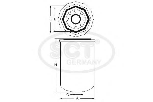 STB 8202 SCT filtro de secador de ar (separador de umidade e óleo (TRUCK))