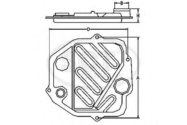 SG 1074 SCT filtro da caixa automática de mudança