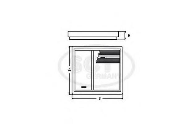 Элемент воздушного фильтра SCT SB2149 цена, от 99.65 USD